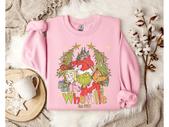 Whoville Est 1957 Vintage Christmas Sweatshirt nostalgic Holiday