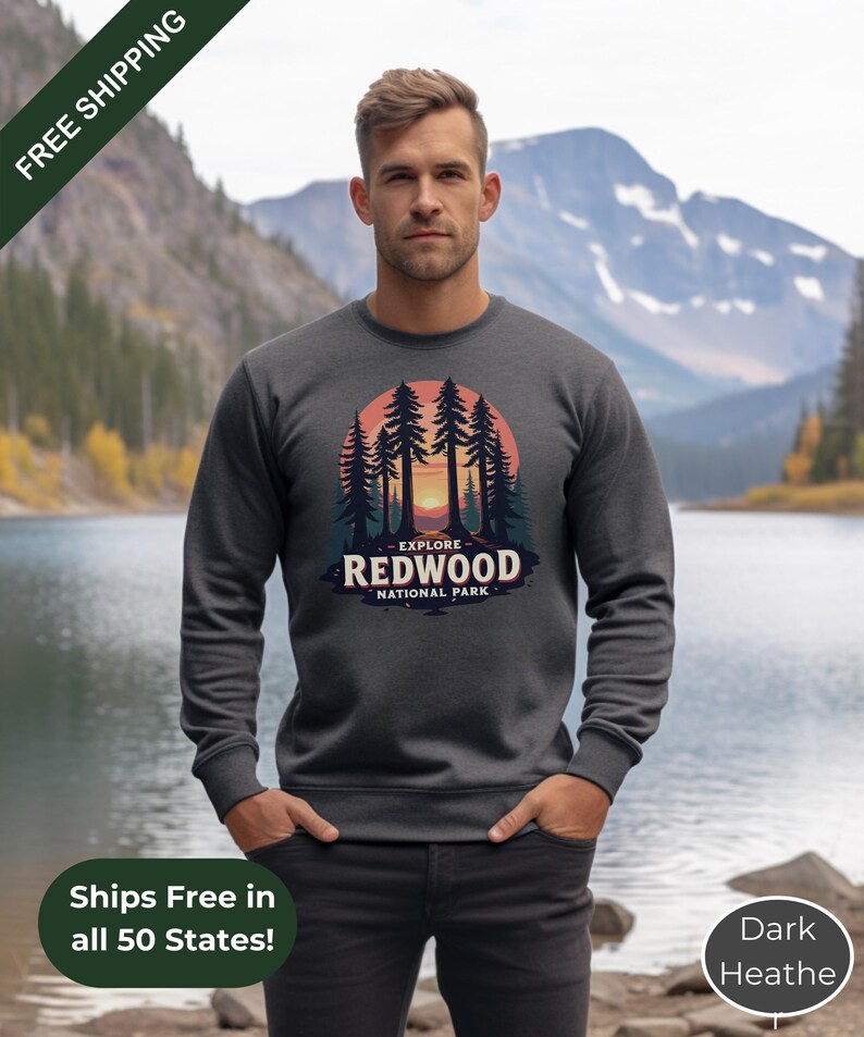 Redwood National Park Sweatshirt,explore National Park Hoodie,vintage