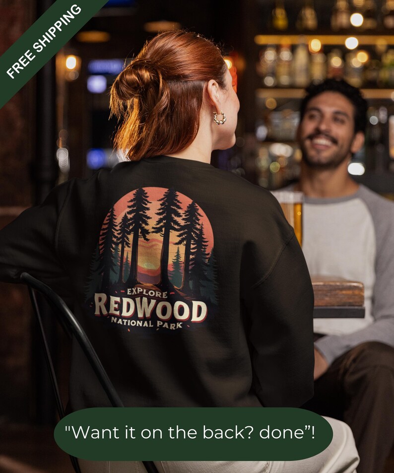 Redwood National Park Sweatshirt,explore National Park Hoodie,vintage