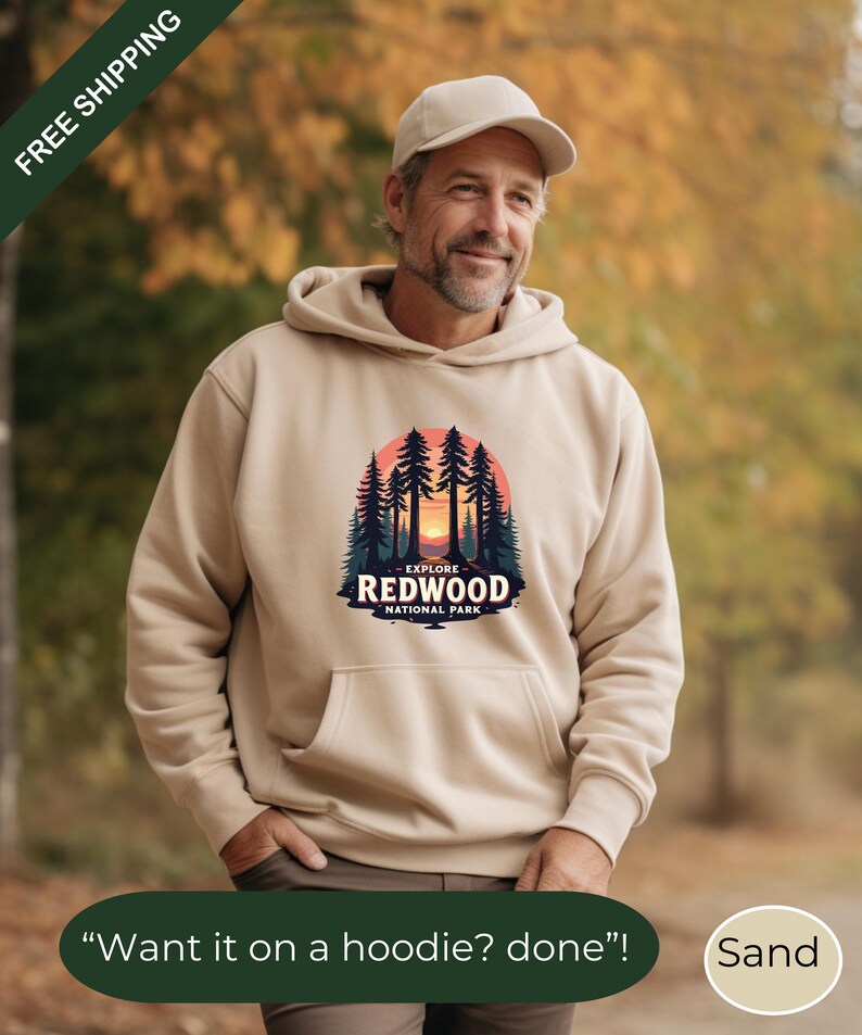 Redwood National Park Sweatshirt,explore National Park Hoodie,vintage
