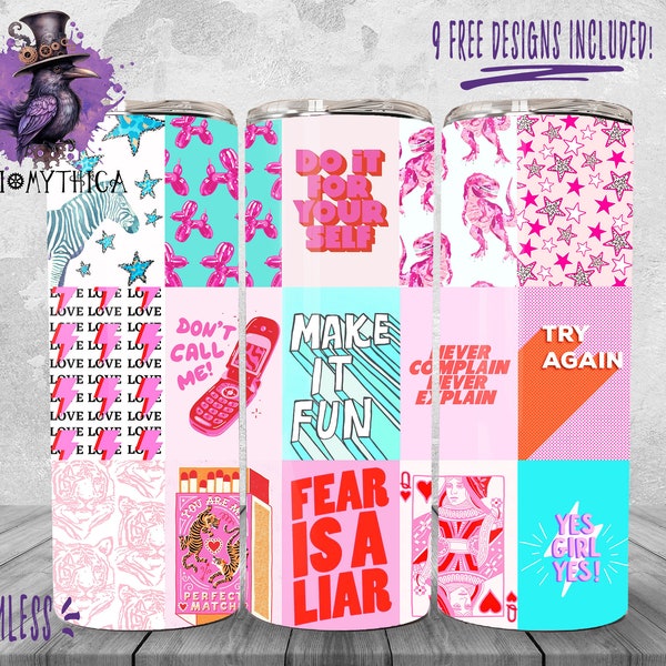 Preppy Tumbler Wrap Png, 20oz Preppy Style Design, Preppin Sublimation Design, Preppy Collage Image, Boho Digital Download, Teen Girl Gift