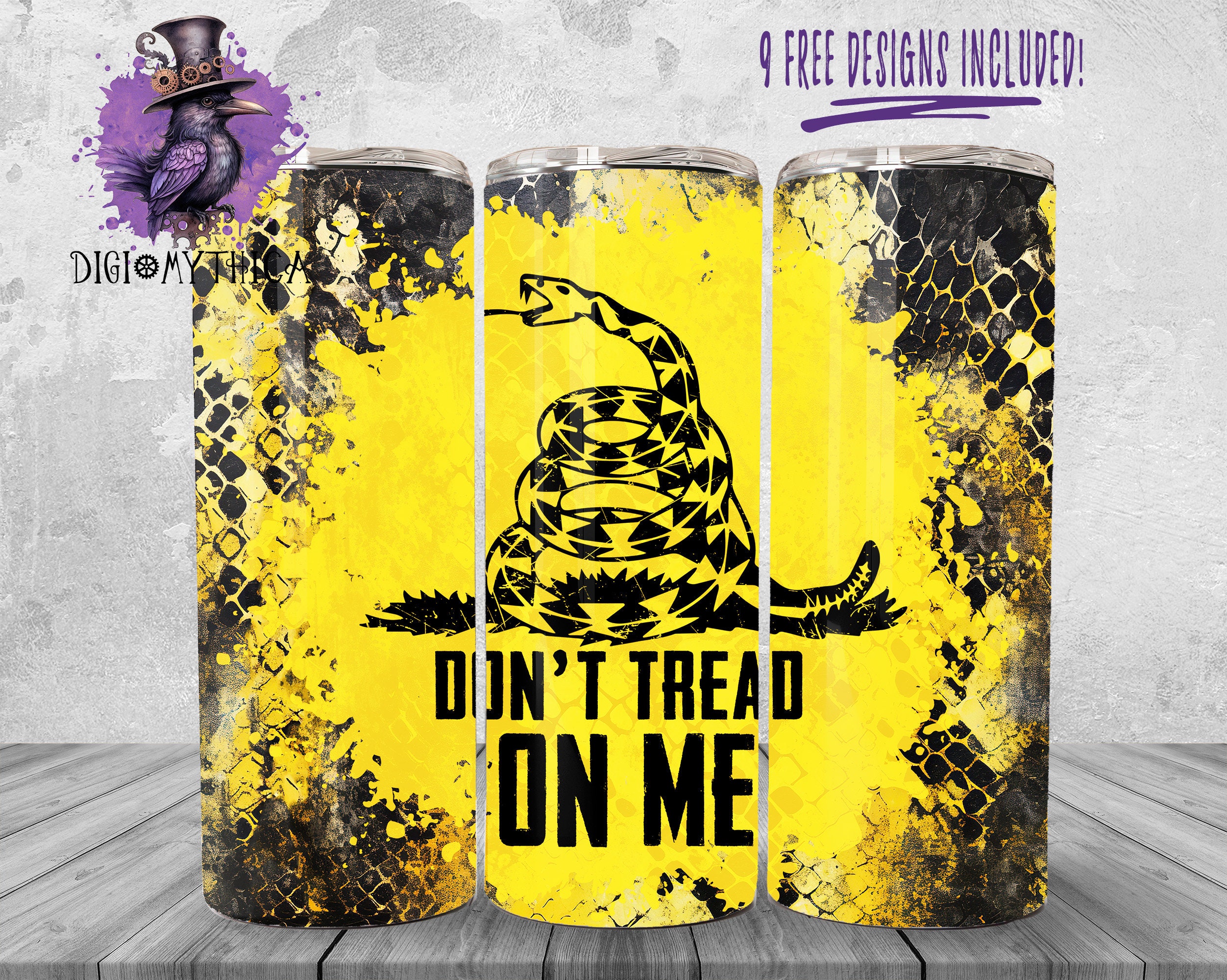 Don't Tread On Me Snake RTIC Tumbler – Panther City Reptiles