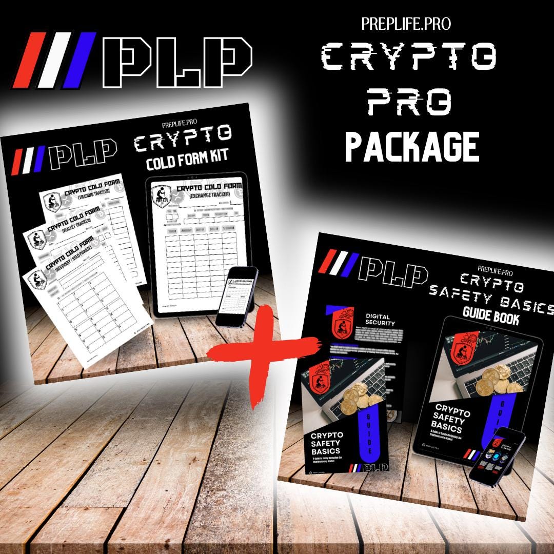 PLP CRYPTO PRO Package | Cryptocurrency Guide, Digital Security, Crypto  Wallet, Printable, pdf, Instant Download, Crypto Forms, Cold Storage