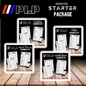 PLP STARTER PACKAGE | Emergency Prep, Evacuation Checklist, Emergency Preparedness List, Basic Supplies, Printable, Instant Download, Bundle