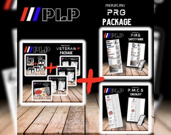 PAQUETE PROFESIONAL PLP / Preparación para emergencias, Lista de verificación de evacuación, Lista de preparación para emergencias, Suministros básicos, Imprimible, Descarga instantánea, Paquete