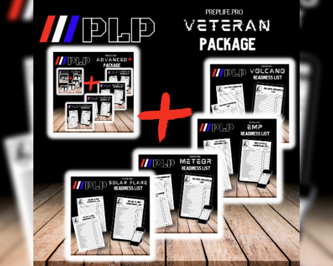 PLP VETERAN PACKAGE | Emergency Prep, Evacuation Checklist, Emergency ...