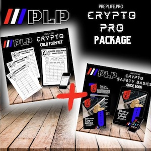 PLP CRYPTO PRO Package | Cryptocurrency Guide, Digital Security, Crypto Wallet, Printable, pdf, Instant Download, Crypto Forms, Cold Storage