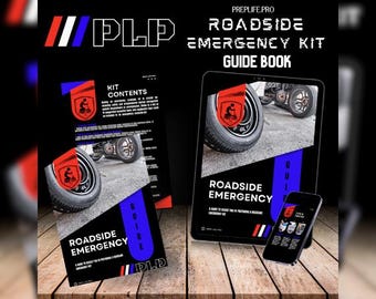 ROADSiDE EMERGENCY KiT GUiDE BOOK / Preparación de emergencia, Lista de verificación de evacuación, Lista de emergencia, Suministros básicos, Imprimible, Descarga instantánea