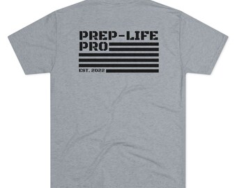 Camiseta unisex de triple mezcla con bandera del PLP