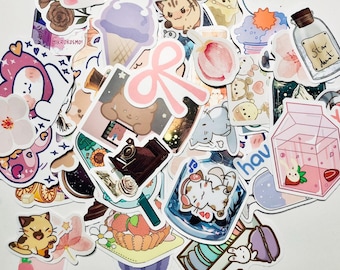 Adorable Sticker Grab Bag - Journaling, Scrapbooking