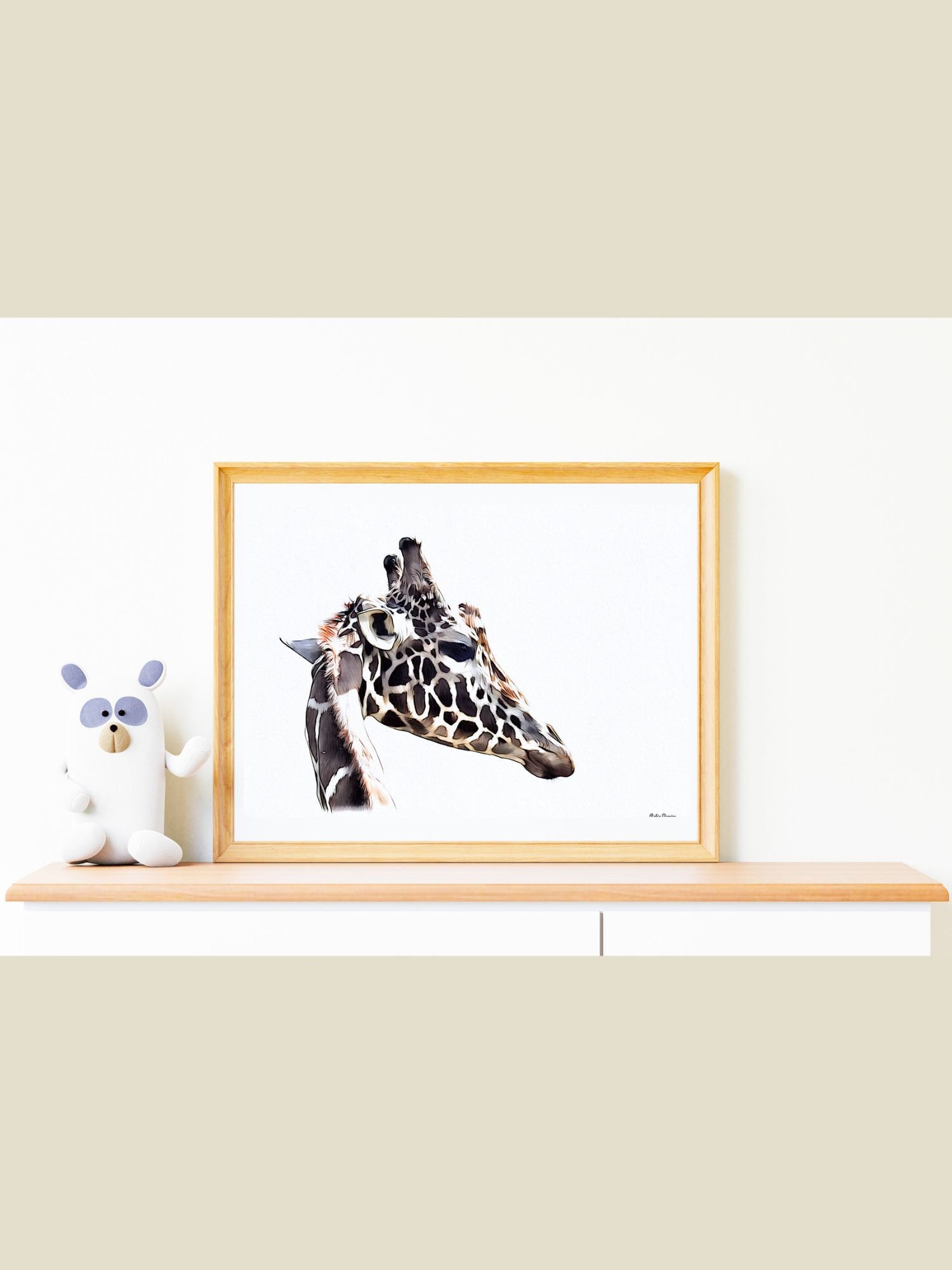 Giraffe Printable Wall Art - Etsy