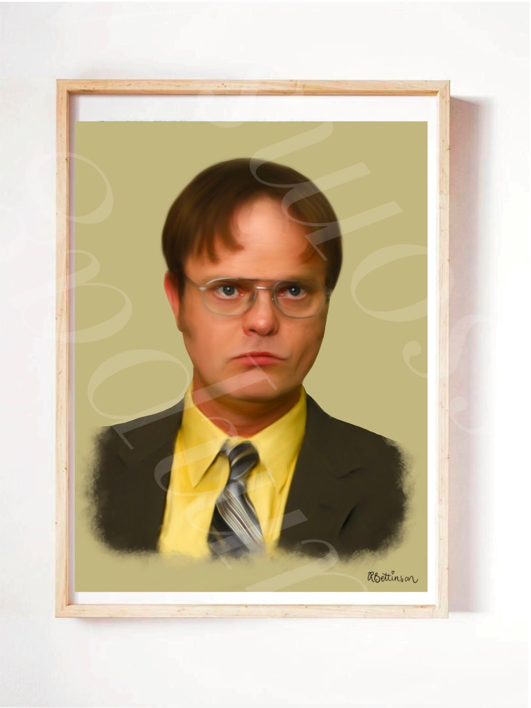 The Office US Dwight Schrute Portrait Print - Etsy