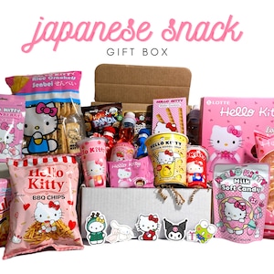 Super Cute Hello Kawaii Cute Kitty Box Japanese Candy Snacks Kitty Candy Gift Box Anime Candy Snacks Treats Asian Exotic Ramen Rumune Drinks