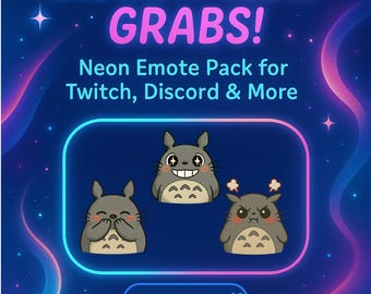 Anime Chibi Emotes: Forest Spirit Creature Pack + Surprise Bonus (Instant Download)