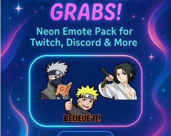 Ninja Adventure Inspired Emote Pack | Anime Chibi Gamer Emotes for Twitch & Discord, Instant Download