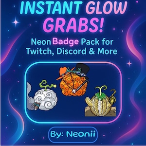 Anime Pirate Devil Fruit Badges: Streaming Subscriber Emotes (Digital Download