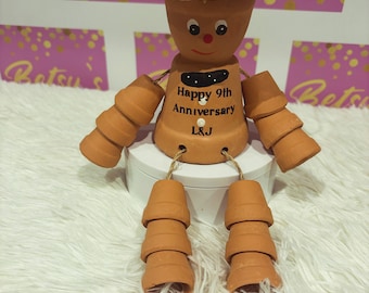 Plant pot man personalised gift ideal Fathers  Day, birthday, anniversary or retirement gift