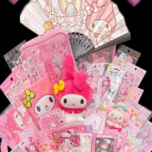 MEGA MY MELODY Mystery box with stationary and other cool items!!!!