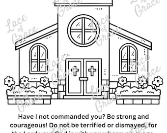 Bible Coloring Page - Joshua 1:9
