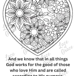 Bible Coloring Page - Romans 8:28