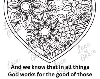 Bible Coloring Page - Romans 8:28