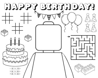 Building Blocks Coloring Placement for Birthday Party