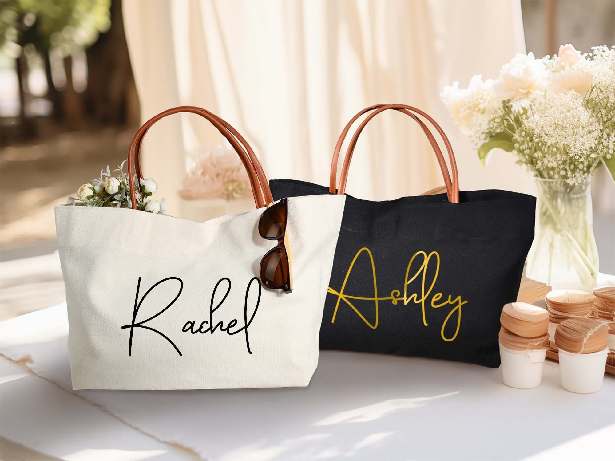 Black Elegant Kraft Gift Bag Welcome Gift Tote Bags Bachelorette Party Bag  Personalized Girl Bags Gift Bags Bag Gift Bag With Name 