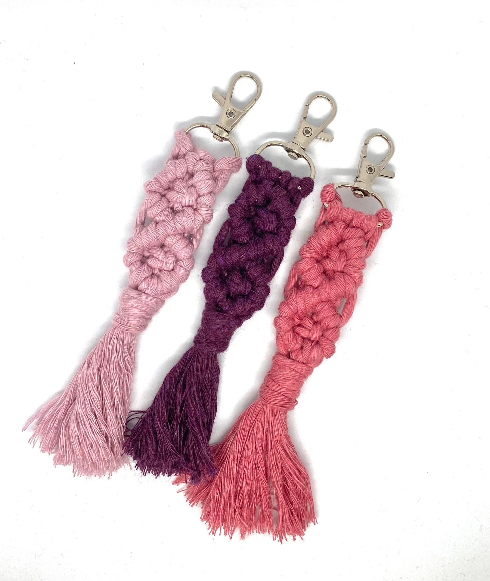 Machomp Key Chain Macrame Keychain - Etsy