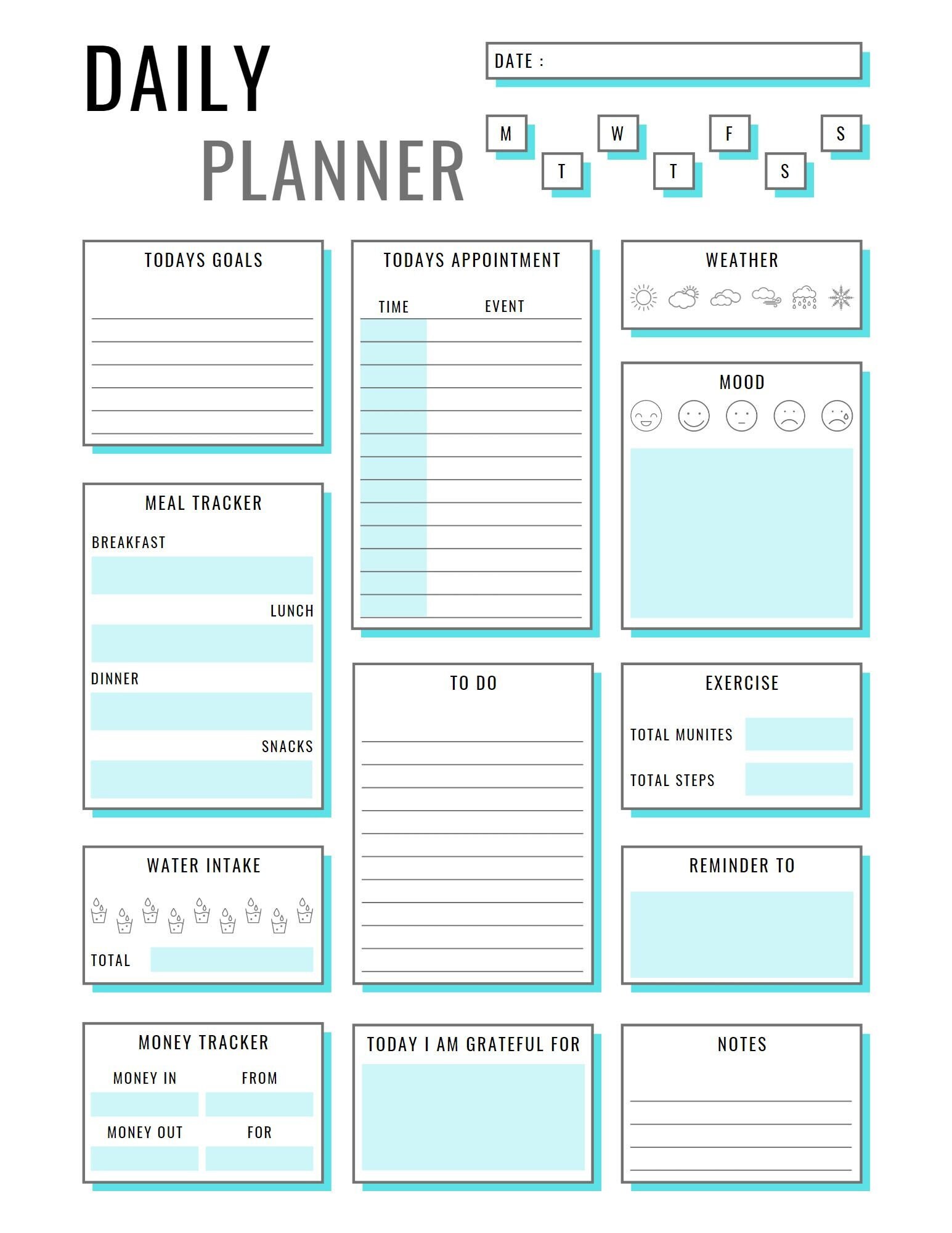 Daily Planner Etsy