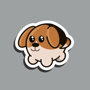 PINIMALS™ Cute Beagle Sticker (2.5&quot;)