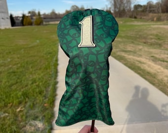 Dollar Bill Golf Driver Headcover | Money Print Golf Club Cover