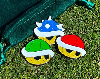 Shell Golf Ball Marker 3 Pack Set: Gamer Golf Accessories