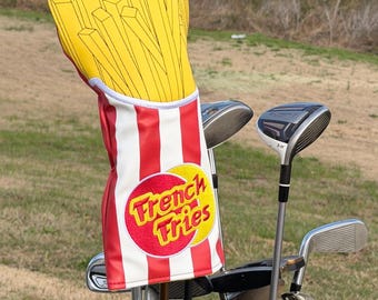 French Fries Golf Driver Headcover | Retro Fast Food Club Cover
