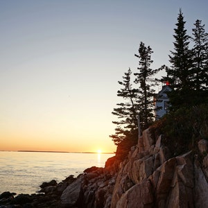 Sunset - Bass Harbor Lighthouse - Acadia National Park, ME