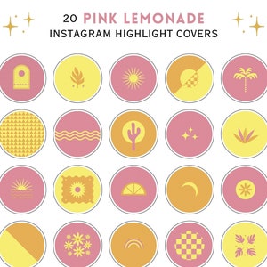 Instagram Highlight Covers, Pink Instagram, Summer Highlight Covers