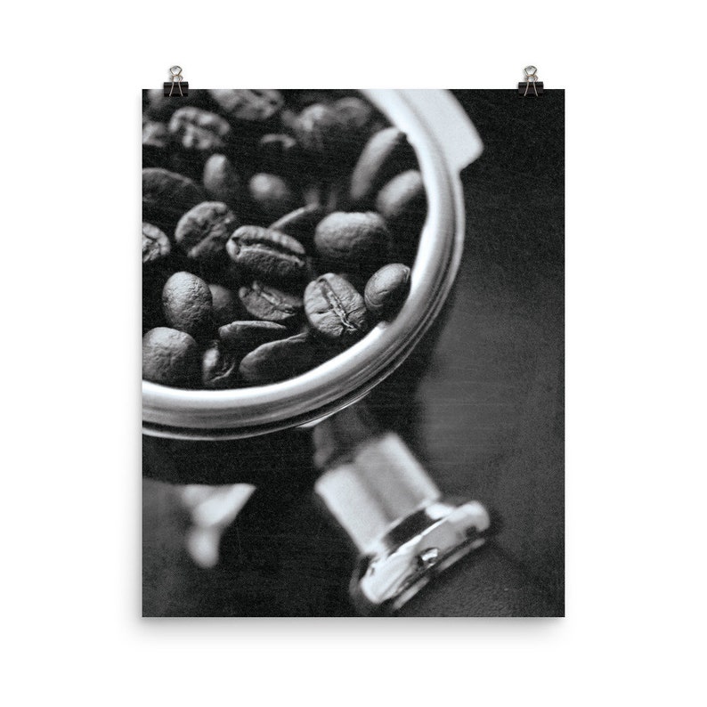 Coffee House Vibes Poster, Vintage Black and White Fashion Magazine