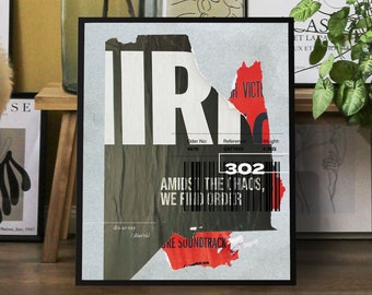 Urban Grunge Collage Poster | Modern Street Graphic Print for Contemporary Interiors and Trendy Creative Spaces | Bold Urban Wall Art Decor!