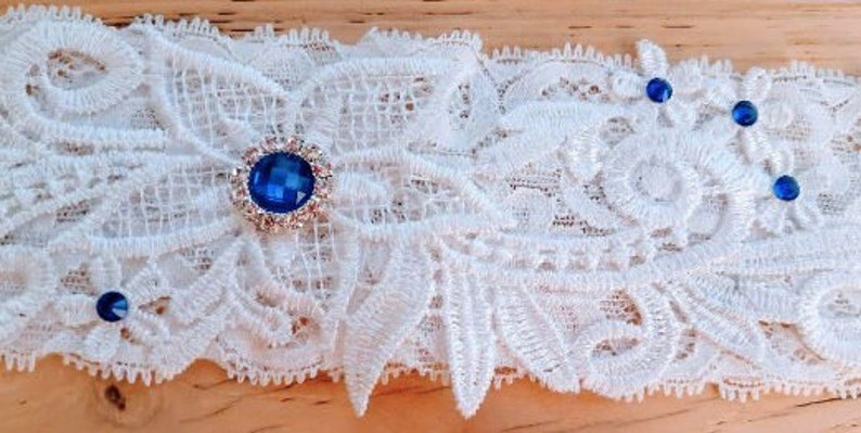 Wedding Garters Keepsake and Toss Something Blue image 4