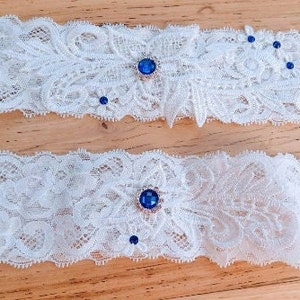 Wedding Garters Keepsake and Toss Something Blue image 2