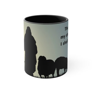 Psalm 23 mug, Bible Verse Psalm 23, Psalm 23, Christian Mug, Religious Coffee Mug, Scripture Mug, The LORD is my Shepherd