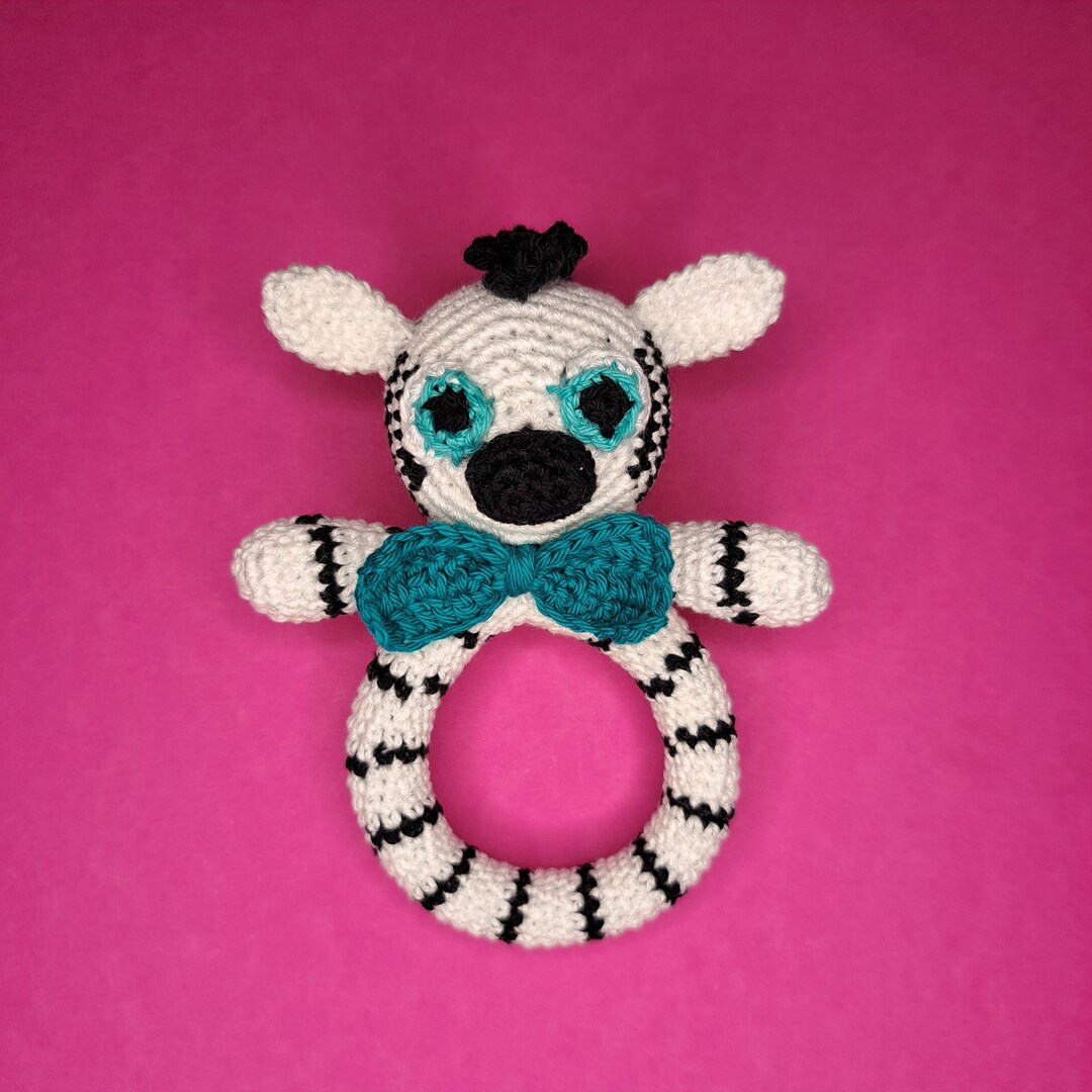 CROCHET BABY RATTLE Zebra Amigurumi Pattern - Newborn Gift, Babyshower ...