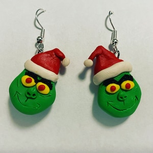 Boucles d&#39;oreilles pendantes Grinch