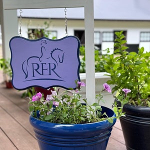 Custom flower pot farm sign