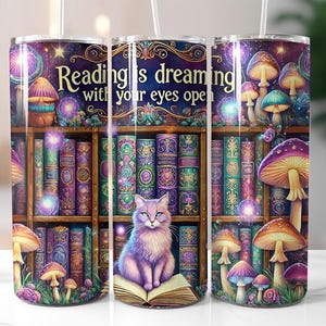 Book Lover Tumbler Wrap, Old Books PNG, Tumbler Wrap For Reader, Library Gifts 20oz Tumbler Sublimation Design, Tumbler PNG File, BookTok
