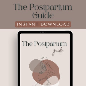 POSTPARTUM Digital Planner POSTPARTUM CARE Package Instant Download Postpartum Gift Basket Ebooks Pregnant Mom Gift New Mom Postpartum Gift