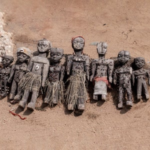 Togo, Traditional Voodoo dolls, Voodoo market, Voodoo religion, Classic Matte Paper Poster
