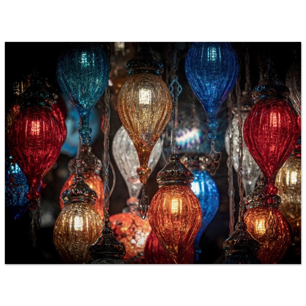 Traditional Turkish Lamps of Colorful Glass, Colorful Turkish Lamps ...