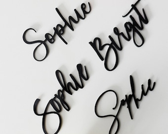 Unique Place Cards, Acrylic Table Sign, 60th Birthday Decorations, Custom Name Tags