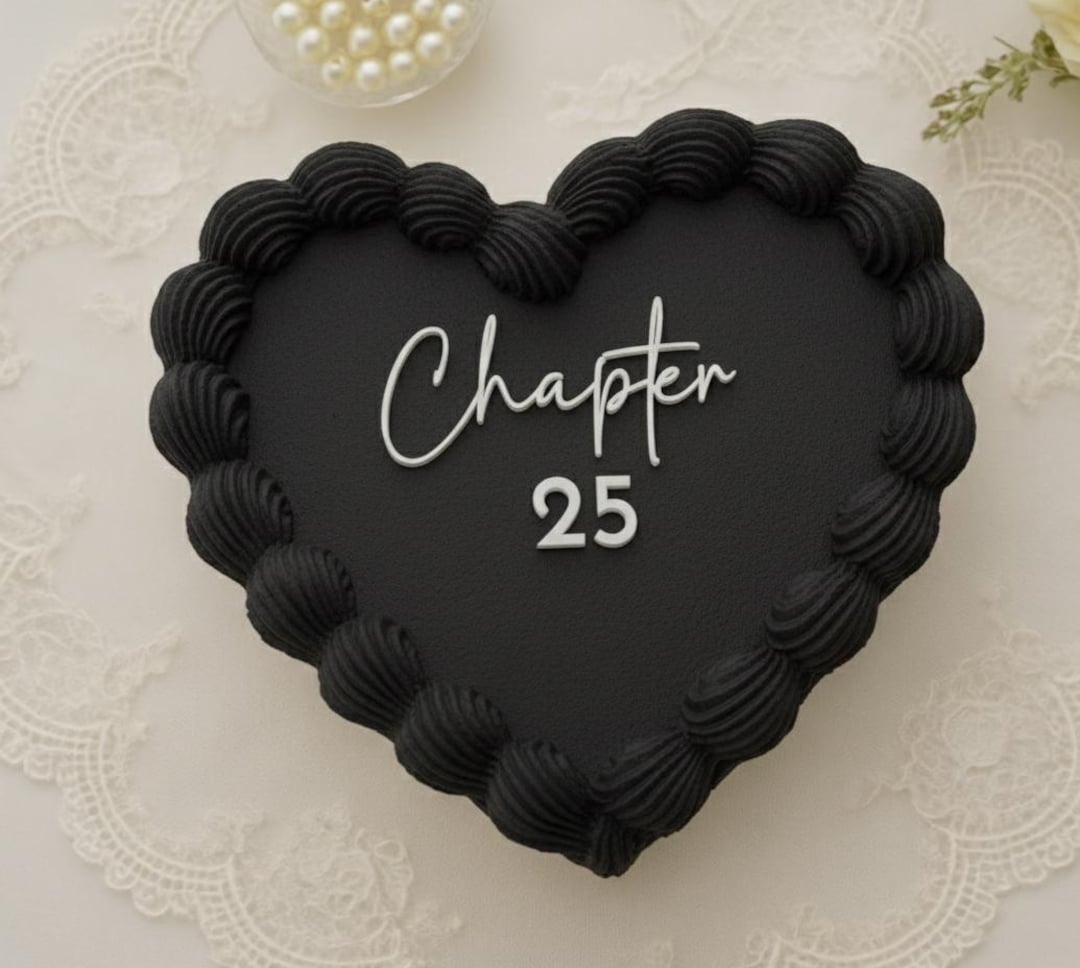 Custom Chapter Birthday Cake Topper, Acrylic or Wood, Modern Minimalist ...