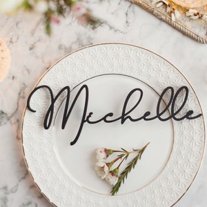 Wedding Place Cards Laser Cut Names Acrylic Place Cards Wedding Place Names Table Name Cards  Wooden Place Cards